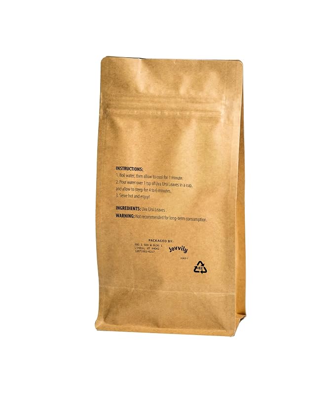 Jovvily Uva Ursi Leaves, Dried & Whole Bearberry, Herbal Tea (8 Ounces)
