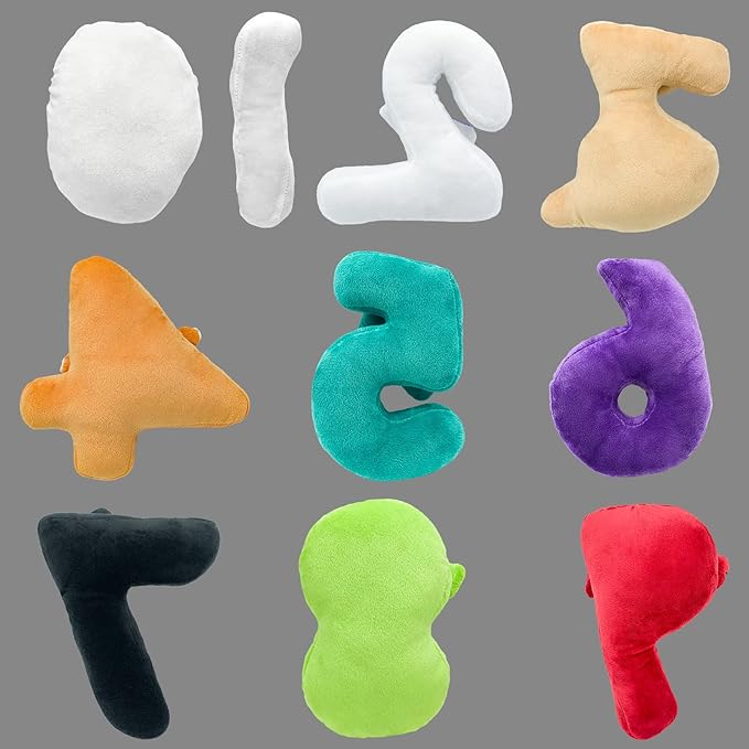 10PCS Nume Lore Plush Throw Pillow Plush Toy,Nume Plush 0-9 Stuffed Figure Doll for Kids and Adults,Birthday Choice for Fans Gifts