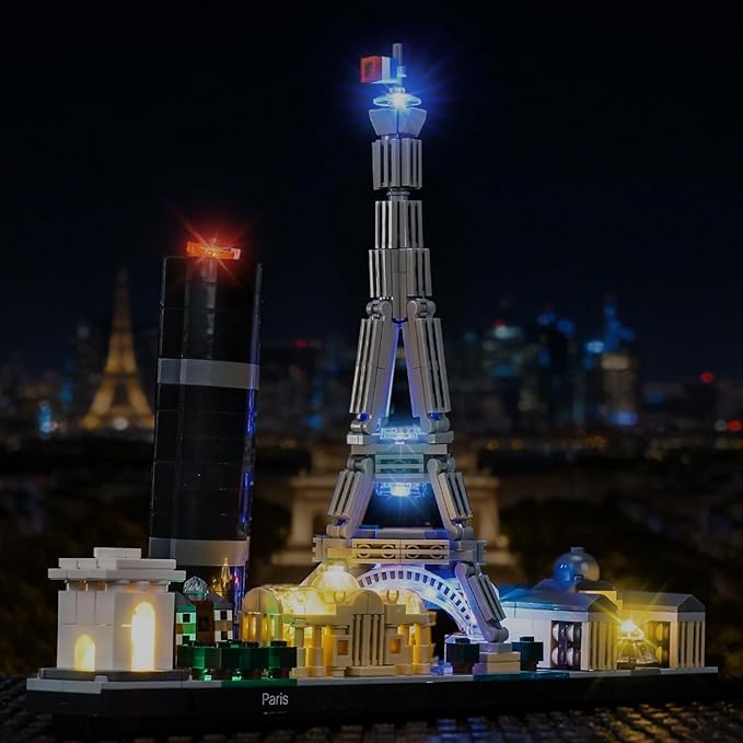 LED Lighting Compatible with LEGO 21044 Paris City Skyline - JUST Lights, Light Kit Compatible with LEGO Architecture 21044 Paris, NOT Included The Model Set