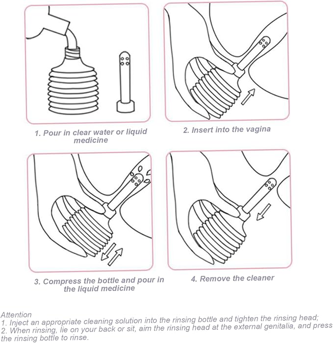 16Pcs Douche Bottles, 50ml/180ml Safe Disposable Vaginal Douche Anal Applicator Eco-Friendly Flexible Butt Cleaner