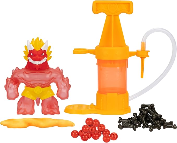 Heroes of Goo Jit Zu Hero Creator Blazagon with 3 Unique goo fillings, Mix, Fill & Create Your own Stretchy Action Figure, Play Again and Again