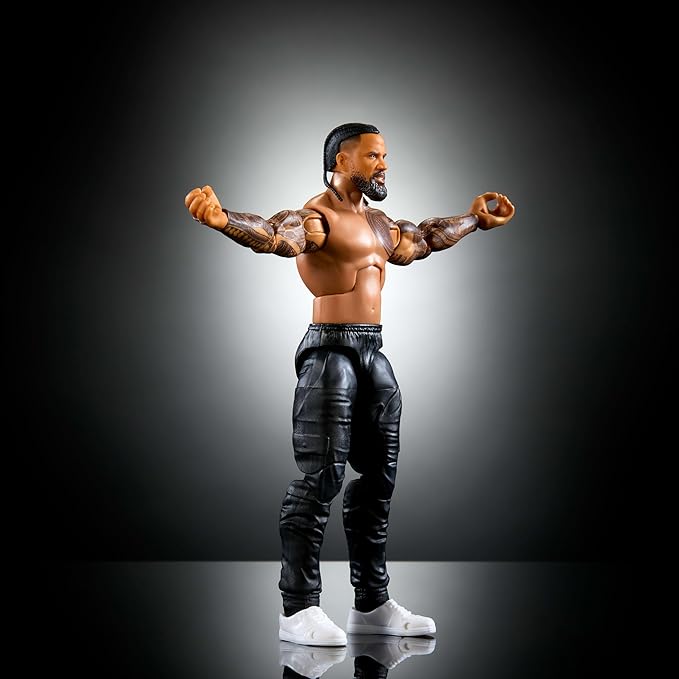 Mattel WWE Elite Action Figure & Accessories, Series #114 6-inch Collectible Jimmy USO with 25 Articulation Points & Swappable Hands (Amazon Exclusive)