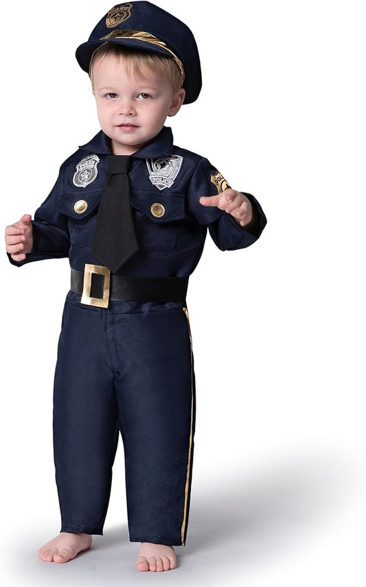 Spooktacular Creations Halloween Toddler Police Costume, Police Costume kids baby Halloween Pretend Play School Dressup Party