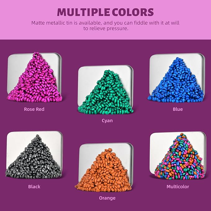 Magnetic Putty Rocks,Rose Red More Than 600 Weak Magnetic Smooth Ferrite Pebbles, Magnet Rock Desk Toys and Time-Killer for Adults