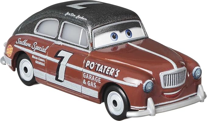 Disney Cars Toys ixar Cars Die-Cast Joe Don Jackson, 1:55 Scale Fan Favorite Character Vehicles for Racing and Storytelling Fun, Gift for Kids Ages 3 Years and Older, Multicolor (GBV55)