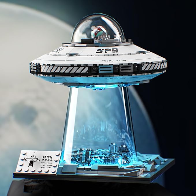 Space UFO Spaceship Building Sets, Galaxy Interstellar Spaceship Sets,Collection Creative Star Spaceship Building Kit for Animation Fans,for Boys and Gril Age 8-12