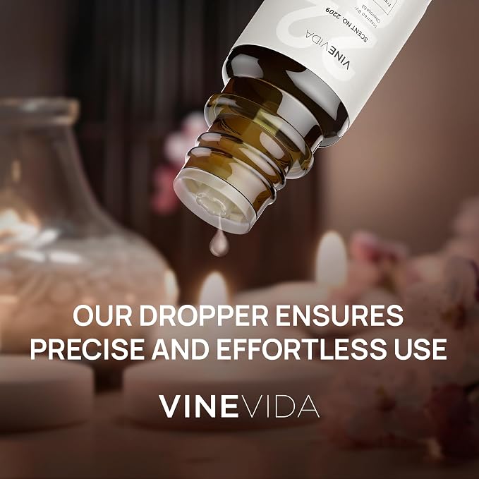 VINEVIDA [Set of 8] Fancy Scents for Candle Making, Made in USA Candle Fragrance Oil, Soap Making Essential Oils, Diffuser Oil Scents