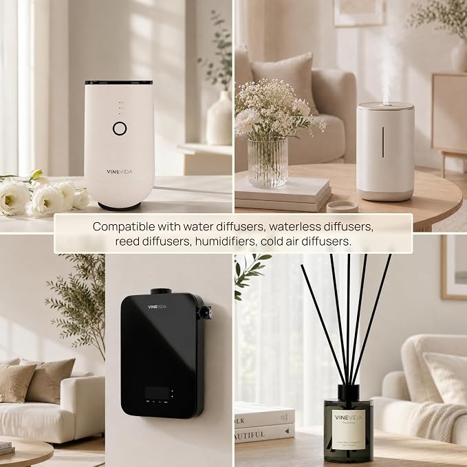 VINEVIDA Feminine Diffuser Oil Collection [Set of 8] - Scented Oil | Aromatherapy Diffuser Oils | Made in USA
