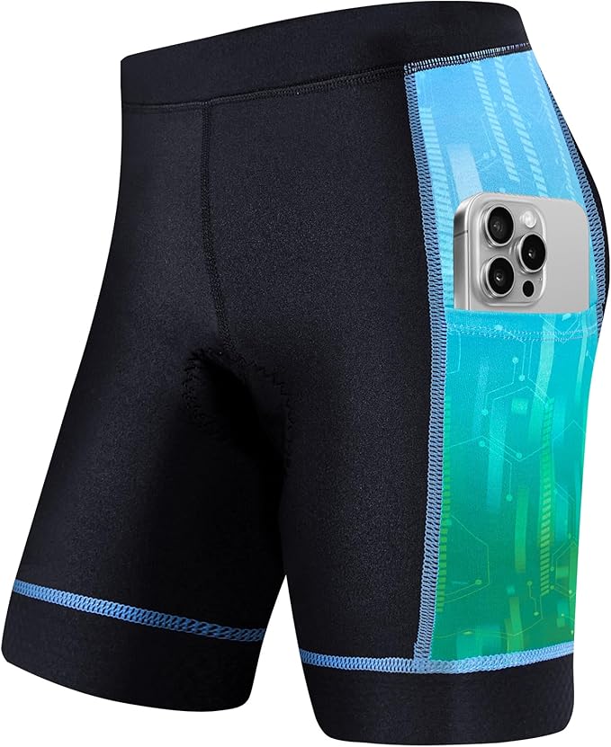 Gogokids Boys Girls 3D Padded Bike Shorts Kids Cycling Shorts Biking Shorts Sports Pants with Pockets for Mountain Road