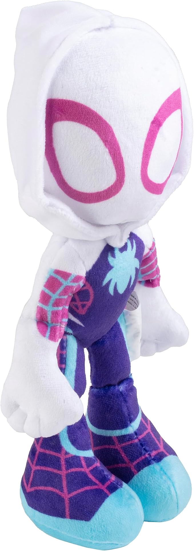 Marvel Spidey and His Amazing Friends 8" Gwen Stacy Ghost Spider Plush - Spider-Man Stuffed Animal Toy Figure - Officially Licensed - Spider-Verse Gift for Kids, Boys, Girls - 8 Inches