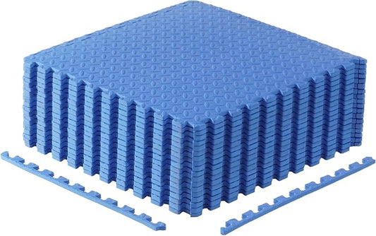 CAP Puzzle Exercise Mats | 1/2” Thick EVA Interlocking Foam Tiles for Home Gym Flooring | Multiple Options