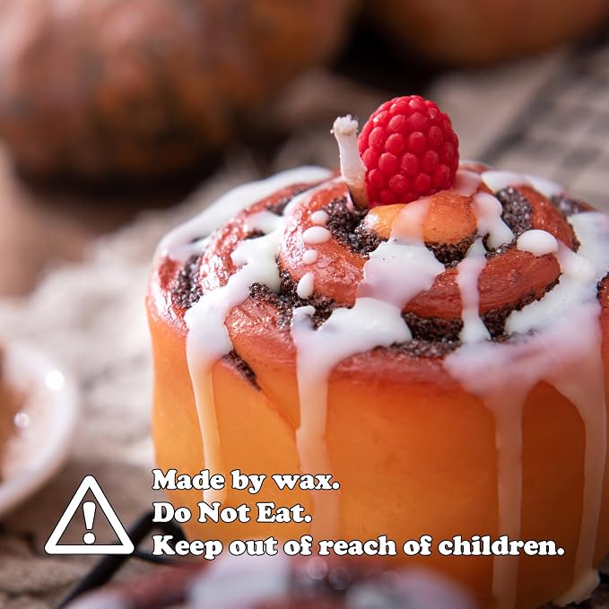 Raspberry Cinnamon Roll Aromatherapy Scented Vagetable Candle