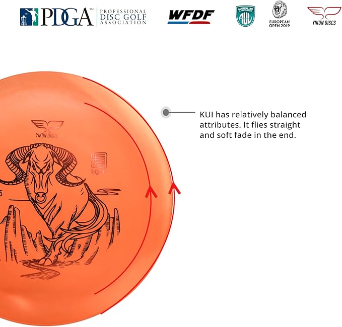 Yikun Midrange Disc Golf Disc-Overstabel Golf Mid-Range,PDGA Approved Great for Competition,Leisure and Entertainment