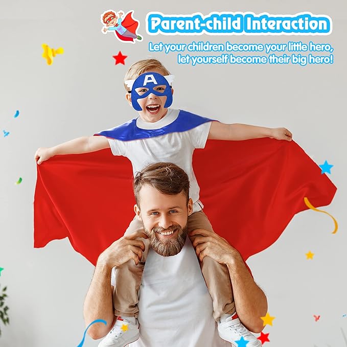 Roko Toys for 3-10 Year Old Boys, Superhero Capes for Kids Dress up Costumes Party Supplies Present Chistmas Gifts Stocking