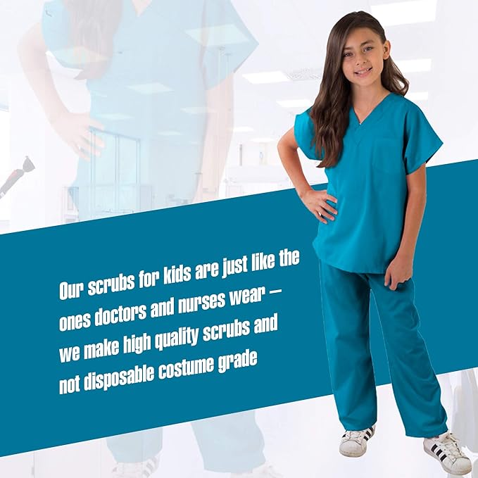 M&M SCRUBS Super Soft Children Scrub Set Kids Dress up