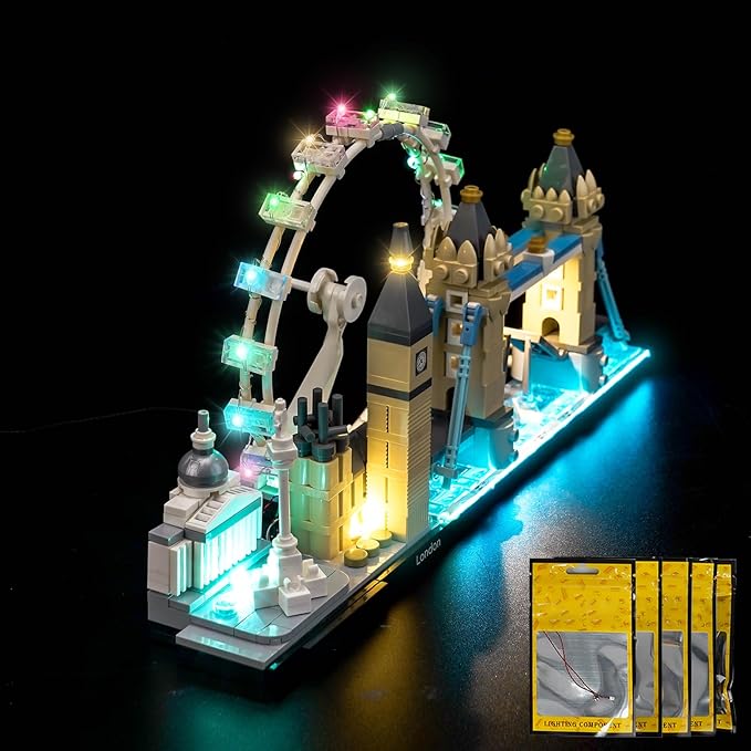 LED Lighting Compatible with LEGO Architecture London Skyline 21034，Light Kit Compatible with LEGO 21034, NOT Included The Model Set - JUST Lights