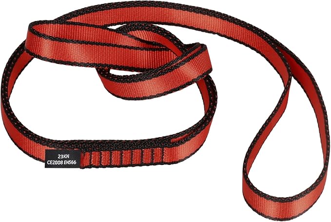 18MM Nylon Climbing Sling Runner 23KN CE2008/EN566 Strong Webbing Straps for Rock Climbing,Mountaineering, Rappelling, Swing, Yoga Hammock etc