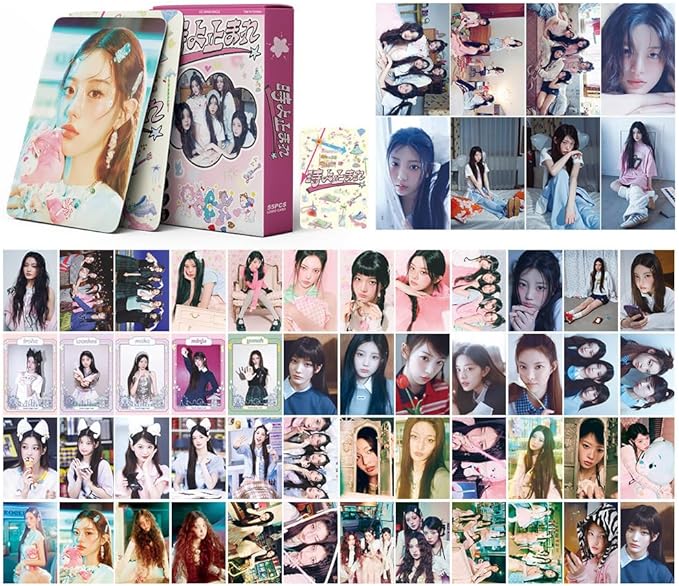 ILLIT Japan 1st Single Album "Toki Yo Tomare" Lomo Cards - 55PCS Photocards Set for ILLIT Fandom, Kpop Merch with Official Concept Photos