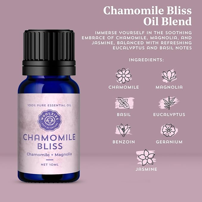 Laundry Essentials Essential Oil Set: Use with Wool Dryer Balls or Oil Diffuser Elevate Your Laundry with All-Natural Aromatherapy Scents | Fresh Laundry, Chamomile Bliss, Pure Linen 10 ML