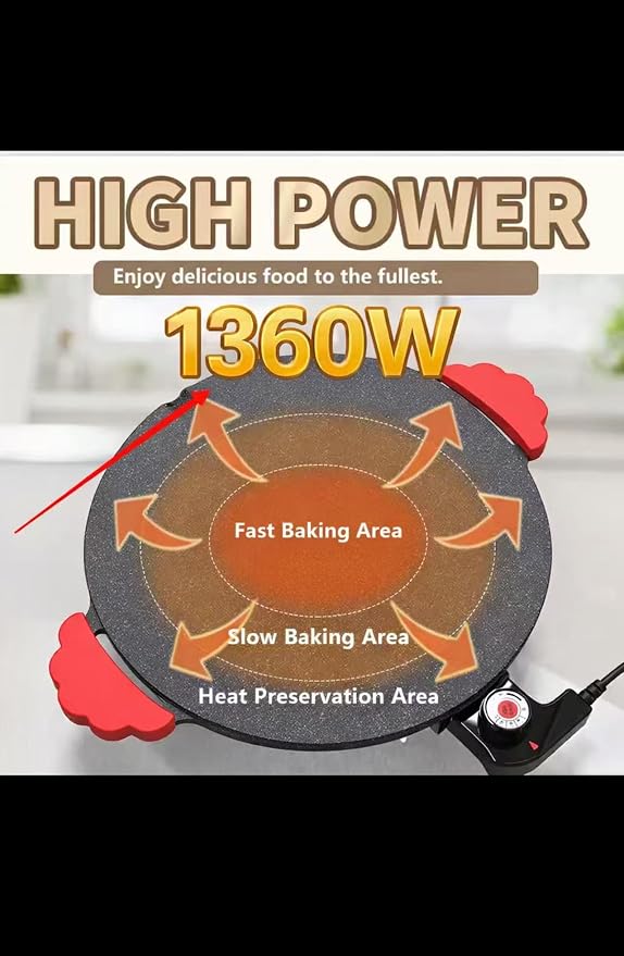 16" Indoor Grills Electric Smokeless, Includes 4 Barbecue Tools, 3 Cleaning Towels, Drip Tray, Suitable for Teppanyaki and Grilling