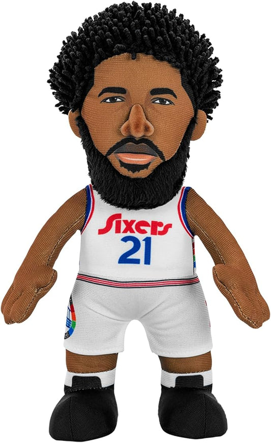Bleacher Creatures Philadelphia 76ers Joel Embiid 10" NBA Plush Figure(City Edition '24-'25) - A Superstar for Play or Display
