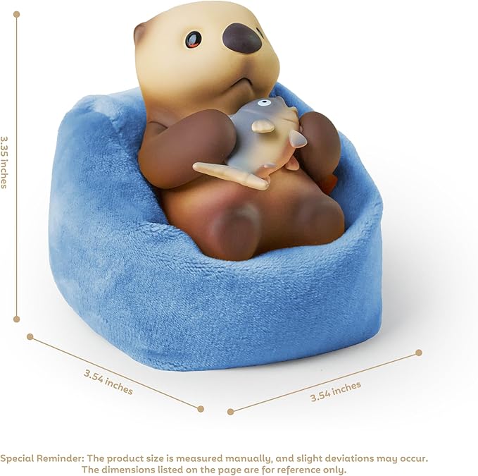 Party Animals Win Series Figures - OTTA Action Figure with Detachable Sofa - 3.35in PVC Collectible Figure for Display, Otter Figure Gift Ideas for The Holiday, 1PC