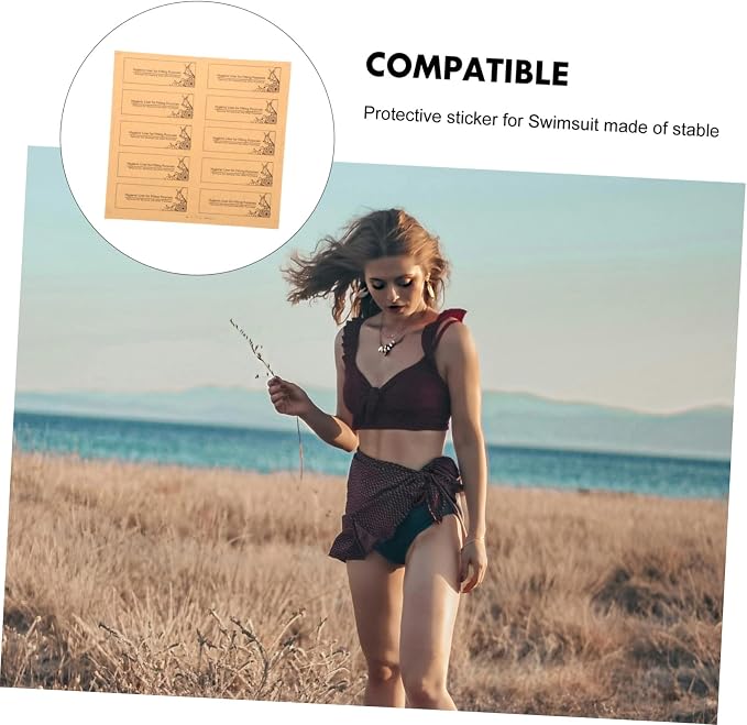 100pcs Protective Stickers for Swimwear Adhesive Panty Liners for Bikini Underwear Barrier for Swim Trunks and Lingerie