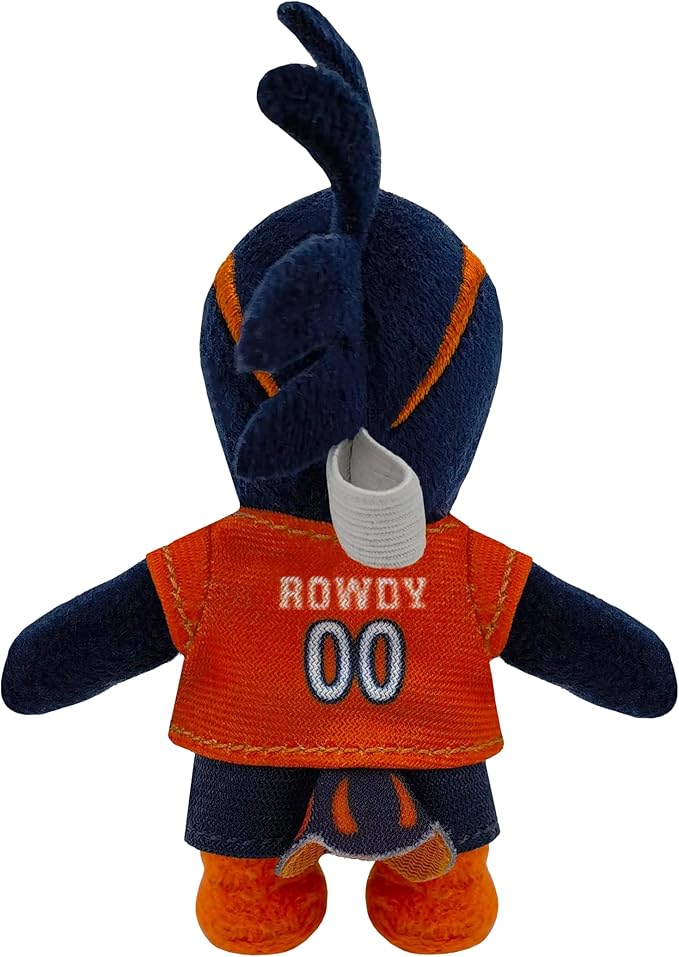 Bobbi-Dobbiez Attachable Plushie UTSA Rowdy Mascot – Attaches to Backpacks, Bags, Shoes, Water Bottles, and More