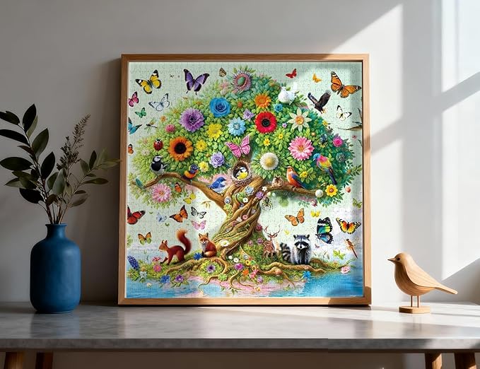 1000 Pieces Jigsaw Puzzles for Adults and Teens and Family Happy Game Time Animal Cute Funny Puzzle (Magic Island)