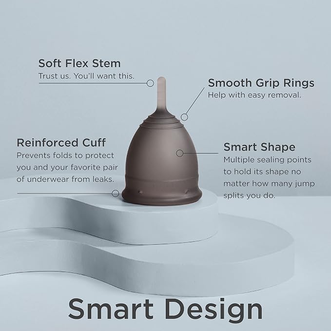 Saalt Twin Pack - Reusable Medical-Grade Silicone Period Cup - Wear for 12 Hours - Saalt Soft & Original Firmness (Regular)