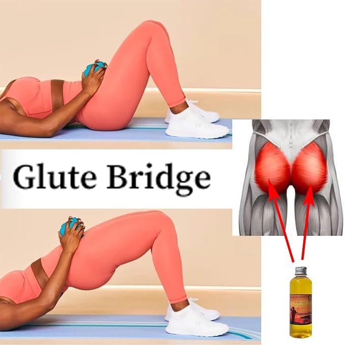 West African Akpi Seeds HIPS Workout Massage Oil for Comfortable Movement — Boost Your Confidence with Every Walking Step — Enhanced Comfort During Resistance Bands, Workout, Yoga & Exercise