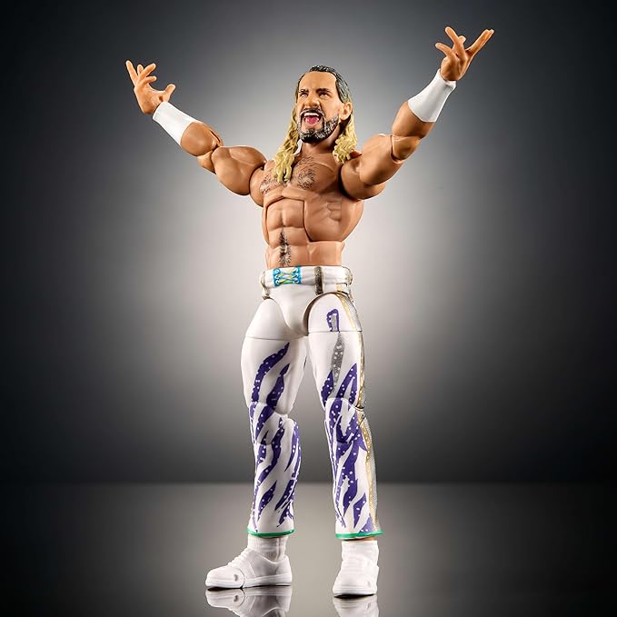 Mattel WWE Elite Action Figure & Accessories, Series #117 6-inch Collectible Seth “Freakin” Rollins with 25 Articulation Points & Swappable Hands