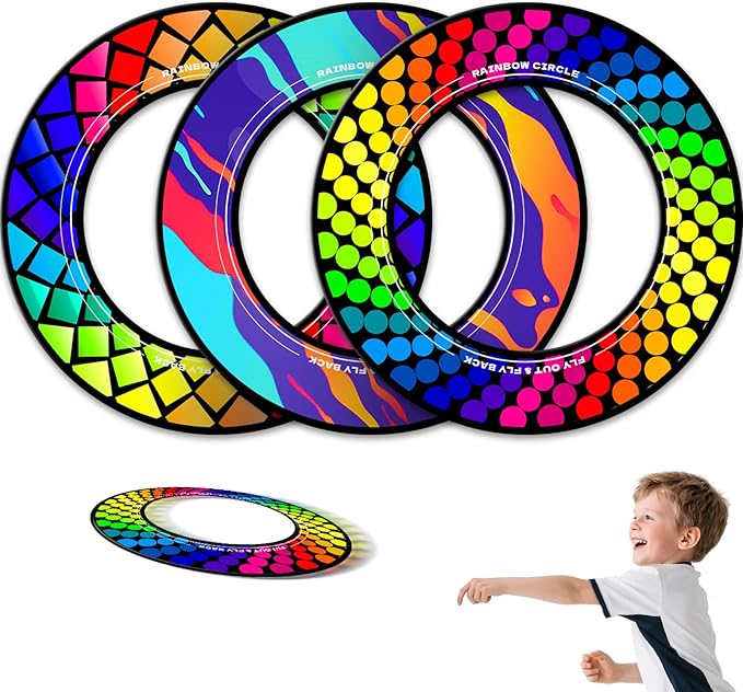 Doinfly【3-Pack Professional Flying Toys - Ultra-Stable & Long Distance Sport Flying Equipment for Outdoor Games, Pool, Beach, Backyard Fun | Adults & Kids Family Toy (Gradient Series)