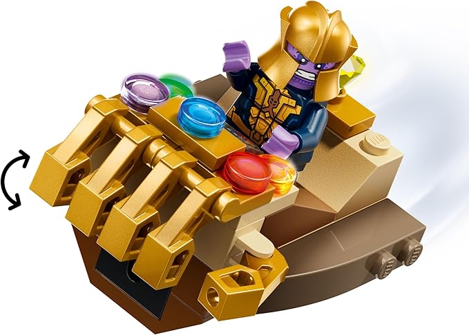 LEGO Marvel Captain America vs. Thanos Building Toy - Pretend Play Set for Boys & Girls, Ages 4+ - Kids Building Blocks W/ 2 Super Hero Toy Minifigures - Gift Idea for Birthdays - 76319