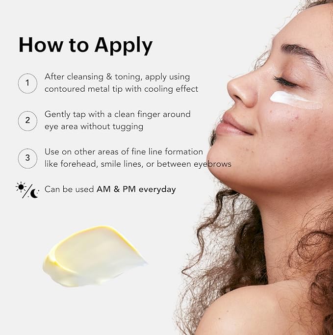 Dark Circle And Wrinkle-Freeze Peptide Eye Cream | Puffiness Fines Lines | One Perfect Plumping + Firming | Hyaluronic Acid + Vitamin C + Shea Butter | Vegan Korean