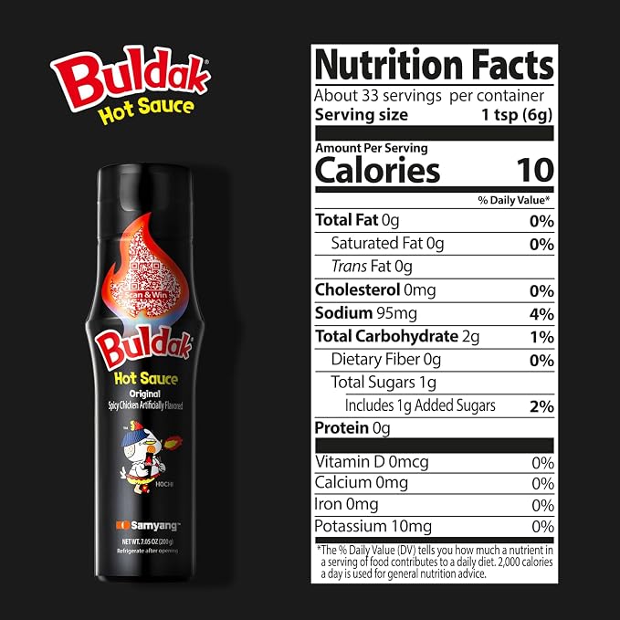 Buldak Original Korean Spicy Hot Chicken Sauce for Ramen, 5.57 oz 2-Pack | Bold original spicy chicken flavor; Perfect for ramen, rice, marinades, and stir-fry; Easy squeeze bottle; Every Day