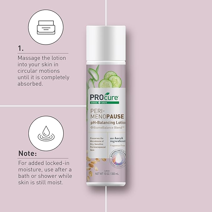PROcure pH-Balancing Perimenopause Body Lotion – Hyaluronic Acid, Ceramides & Niacinamide for Hormonal Skin Dryness, Sensitivity & Comfort