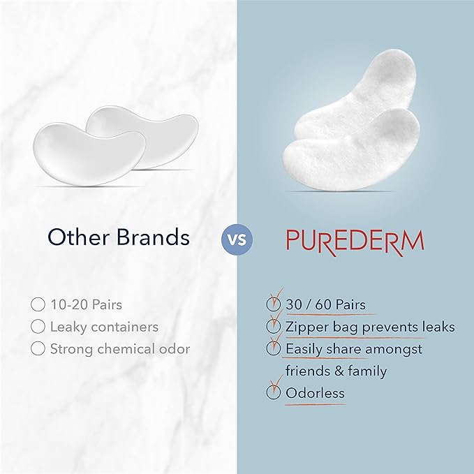 Purederm Deluxe Collagen Eye Mask Collagen Pads For Women 4 Pack Of 30 Sheets/Natural Eye Patches With Anti-aging and Wrinkle Care Properties/Help Reduce Dark Circles and Puffiness