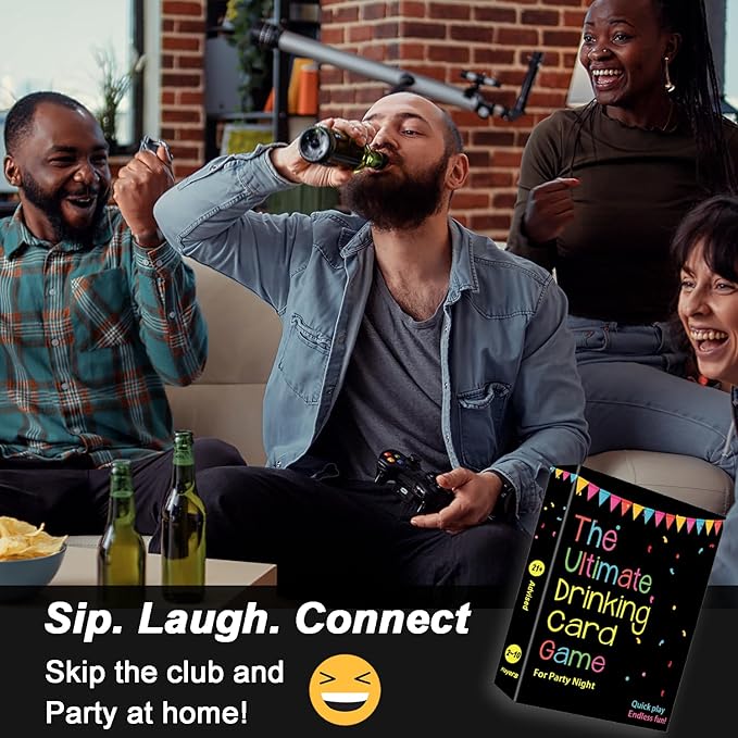 The Ultimate Drinking Card Game for Party Night - Drinking Game for Adults for Game Nights, Pregame, Couple Games, Bachelorette Party Games