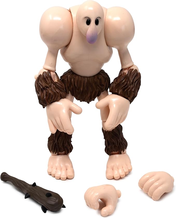 Boss Fight Studio Popeye Classics Set of 4 Villain Action Figures - Popeye, Bluto, Sea Hag, & The Goon - Highly Articulated Collectible Figurines with Accessories, Alternate Heads and Hands - 1:12