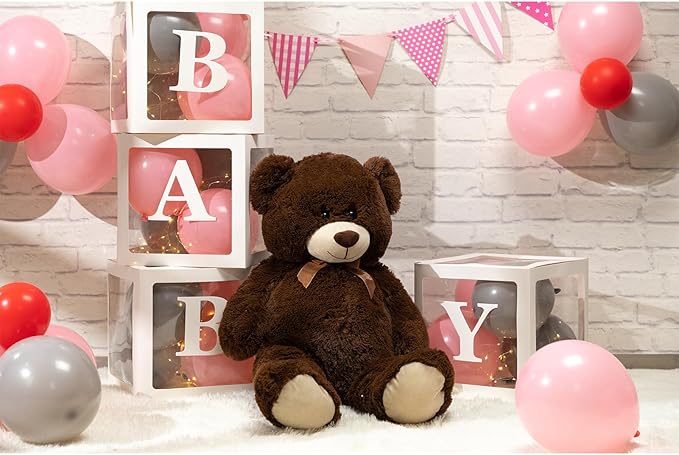 HollyHOME Teddy Bear Plush Giant Stuffed Animal Teddy Bear Love 36 inch Chocolate