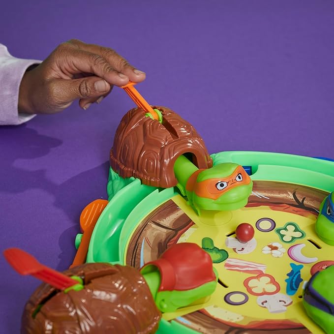 Hungry Hungry Hippos: Teenage Mutant Ninja Turtles Edition Game | Ages 4 and Up | 2 to 4 Players | Kids Board Games | Gifts for Preschoolers (Amazon Exclusive)