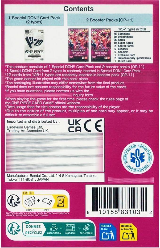 One Piece TCG: A Fist of Divine Speed: Double Pack [OP-11]