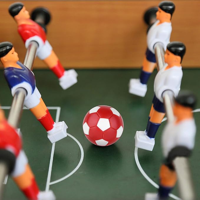 Coopay 12 Pieces 32mm Foosball Balls Table Multicolor Football Soccer Replacement Balls for Official Tabletop Game with a Black Drawstring Bag