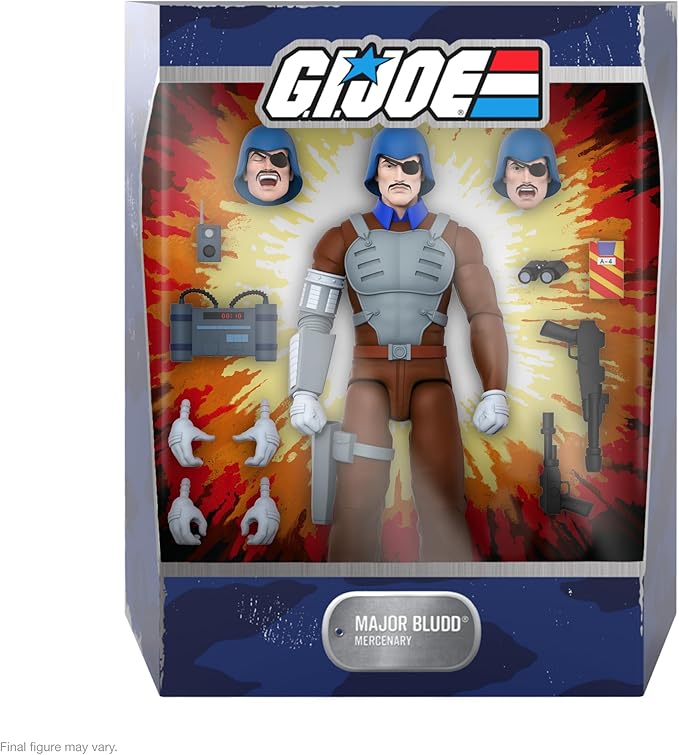Super7 Ultimates! G.I. Joe Major Bludd - 7" G.I. Joe Action Figure with Accessories Classic Cartoon Collectibles and Retro Toys