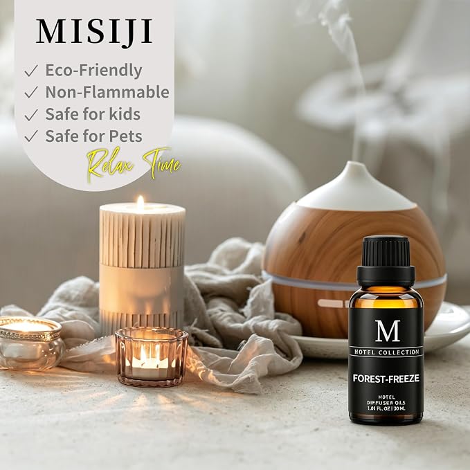 Hotel Collection Diffuser Oil-Forest-Freeze,Luxury Essential Oils for Diffuser Refill & Machines,Bolder Aroma, Longer Lasting 30ML