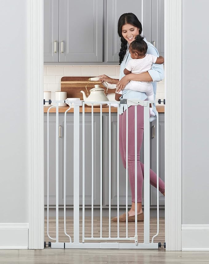 Regalo Safety 36" Extra Tall Baby Gate for Doorways & Bottom of Stairs, Pressure Mount, Toddlers & Pets, 6-24 Months, Tested & Safe for 30 Years, American Designed, American Owned