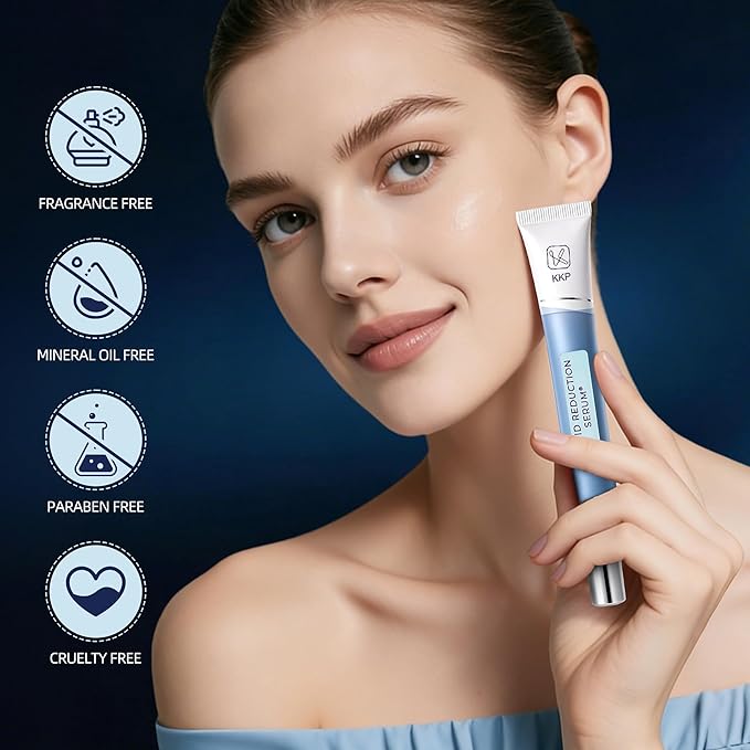 KKP Rapid Reduction Eye Serum - Visibly Reduces Under-Eye Bags, Wrinkles, Dark Circles, Fine Lines & Crow's Feet Instantly, Anti Aging Wrinkle Remover for Face, 3 Full Size Tubes