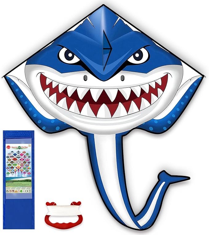 Kite for Kids Ages 4-8 8-12 & Adults, Shark & Dragon & Unicorn & Butterfly Kites Flying Toys, Easy to Fly Big Kite with 328FT String Easter Gift for Boys Girls Beach Park Outdoor Party Activities