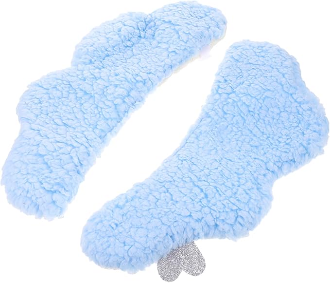 TIDTALEO 2pcs Plush Toilet Seat Toilet Seat Warmer Cover Training Potty Bathroom Soft Thicker Warmer Toddler Potty Children Toilet Seats Cushions Self-Adhesive Pad Washable Flannel（ Random Color)
